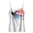 thumbnail image 4 of Samlisa Womens Spaghetti Strap Camisole Tops Trendy Tie Dye Printed Tank Tops Summer Sleeveless Crew Neck Cami Tops Tshirts White XL, 4 of 4