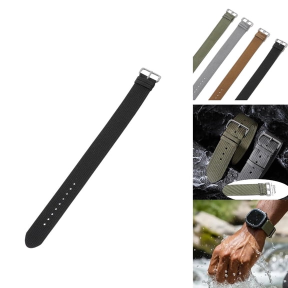Replacement Band for Hume Health Band, Nylon Loop for Hume Band, Adjustable Soft Woven Nylon & Adjustable Clasp Buckle, Soft Breathable Sport Wristband for Fitness Tracker