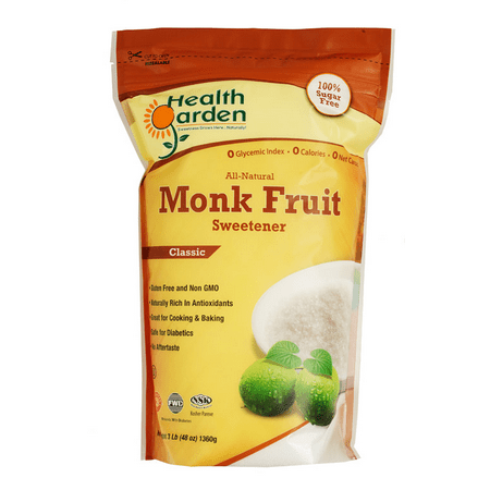 - Health Garden Monk Fruit Classic Sweetener, 3 Lb