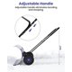 thumbnail image 5 of Yeshouse Pala quitanieves resistente con ruedas, cuchilla de acero ajustable, empujador manual ideal para limpiar nieve en entradas de vehículos y aceras sin dañar la espalda, 5 of 8