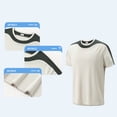 thumbnail image 6 of Men's Cooling Workout Shirts Bamboo Viscose Anti Odor Moisture Wicking Athletic Short Sleeve Lightweight Gym Tee Big and Tall Size M-4XL Gray, 6 of 9
