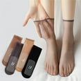 thumbnail image 1 of Ganfancp 2023 Antideslizante Gel Terciopelo Cristal Medias Mujer Calcetines Transpirable Super-Delgado Tubo Corto Gel Calcetines Ofertas Del Día 1X Calcetines, 1 of 5