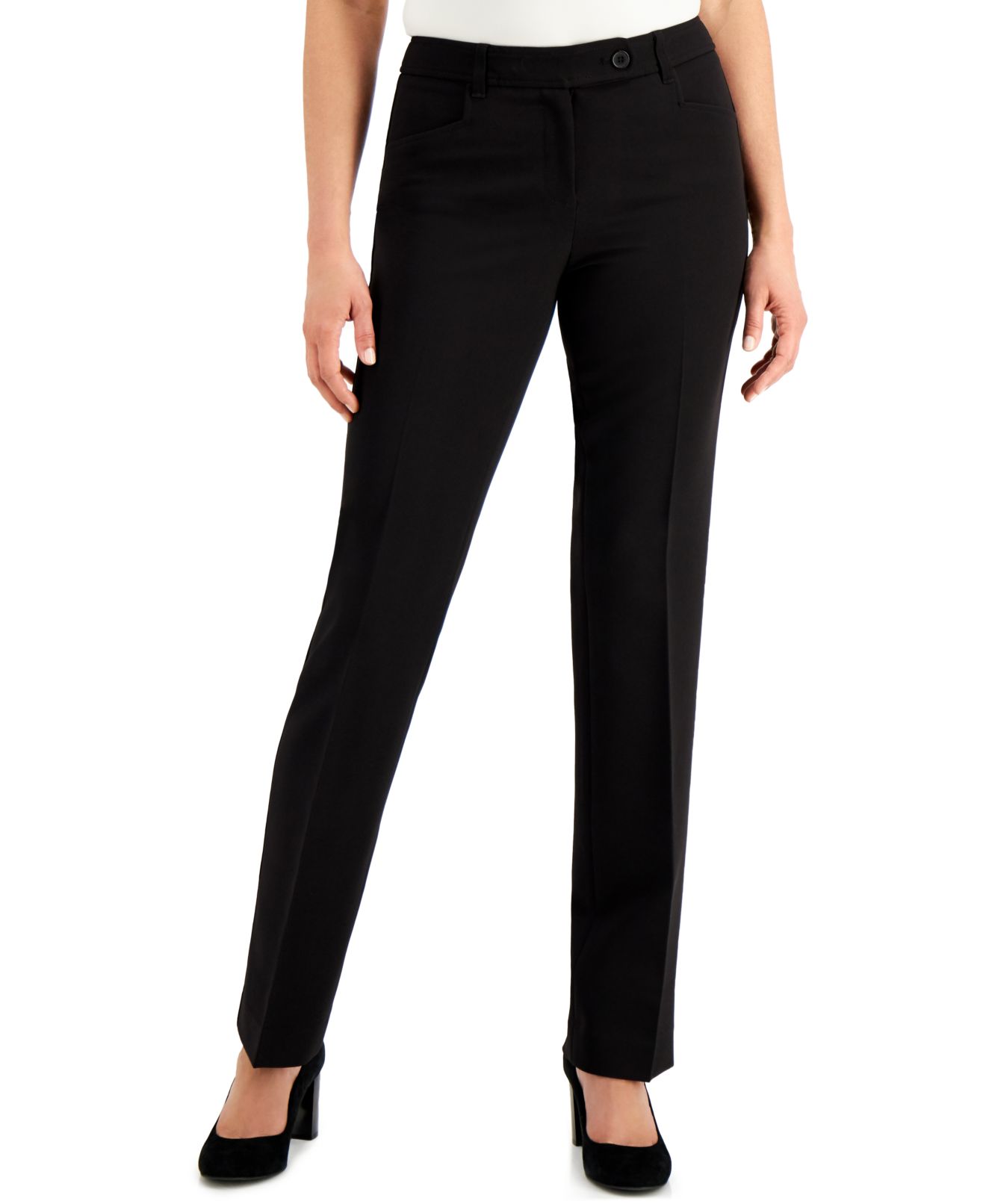 Anne Klein Womens Dress Pants Flat 