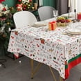 thumbnail image 2 of Mantel MANGATA CASA Christmas impermeable 152 x 259 cm blanco, 2 of 6