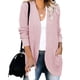 thumbnail image 1 of Suéter tipo cárdigan con bolsillos grandes y tapeta curvada de estilo europeo y americano para mujer de otoño e invierno, 1 of 5