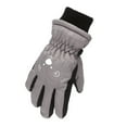 thumbnail image 2 of Rhuody Boys Girls Winter Gloves Outdoor Kids Snow Skating Snowboarding Windproof Warm Ski Gloves Ligtweight Basic Daily Wear Grey, 2 of 5