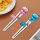 thumbnail image 3 of 2 Pair Kids Chopsticks Easy-to-use Reusable Educational Chopstick Cute Animals Shaped Training Chopsticks for Children iang, 3 of 5