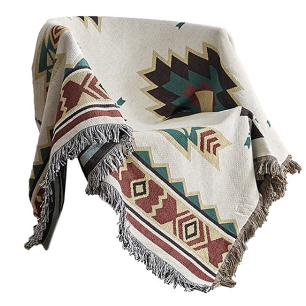 Sofá Tiro Manta Hilo Punto Decorativo Tapa Tapicería Lavable Aire Acondicionado Patrón de viaje Impresión Decoración de la alfombra 90x150cm Guardurnaity HA009634-02B