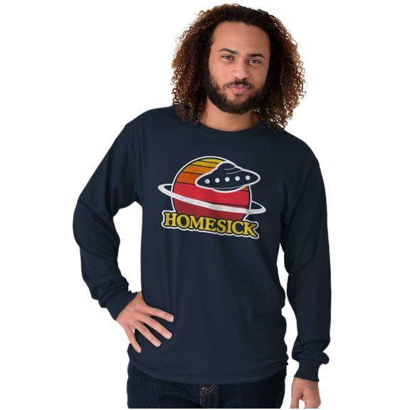Aliens UFOs Believers Funny Nerdy Plus Size Long Sleeve Graphic Tee Shirt Brisco Brands 2X