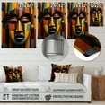 thumbnail image 5 of Designart "Tribal Mask African Kente II" African Tribal Metal Wall Art, 5 of 6