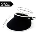 thumbnail image 2 of Sombreros con visera solar, gorra de golf plegable de ala ancha para mujer, sombrero de playa para mujer, sombrero de viaje con protección UV, sombrero de sol plegable para mujer, ala ancha, 2 of 6