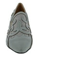 thumbnail image 3 of Bellini Bengal Womens Fleur De Lis Comfort Pump 13 Grey Faux Leather/Grey Microsuede, 3 of 6