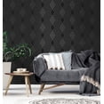 thumbnail image 3 of Fine Decor Shard Black Trellis Wallpaper, 3 of 7