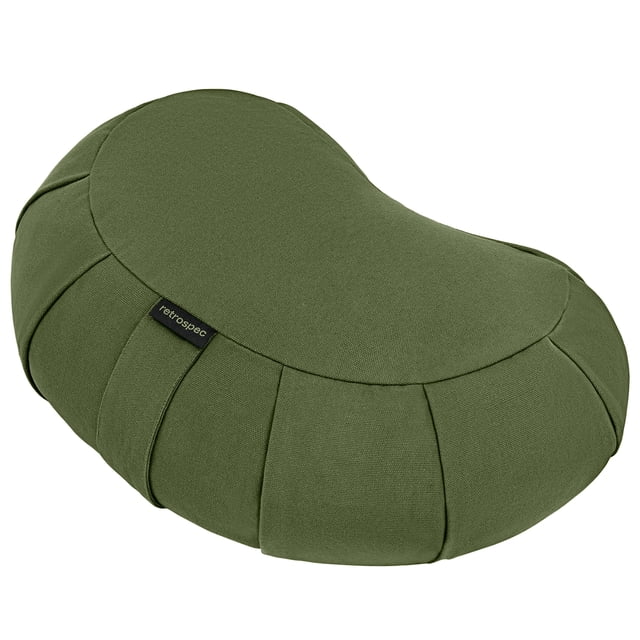 Cojín de meditación Retrospec Sedona Zafu con cáscaras de trigo sarraceno