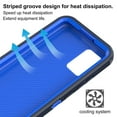 thumbnail image 3 of NIFFPD Compatible with Samsung Galaxy A02S Case Cover Military Grade Shockproof Heavy Duty Protective Phone Case (Dark Blue+Blue), 3 of 5