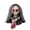 A001- Skin Tone, variant on Halloween Outdoor Hanging Decorations, Scary Halloween Decorations Outdoor, Hanging Halloween Decorations Outdoor, Light Up Halloween Decorations, 10X8 Inch Purple Walking Skull