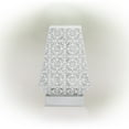 thumbnail image 3 of Alpine Corporation 7" x 10" Modern Metal Tabletop Lamp with LED Lights, White, 3 of 12