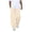 48# Beige, variant on Men's Wide Leg Sweatpants Elastic Drawstring Waist Baggy Relaxed Fit Soft Lounge Pants with Deep Pockets Light Purple S