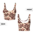 thumbnail image 6 of Goofa Snake Printed Sports Bras for Women, High Impact Running Bra Workout Crop Tank Tops Longline Sports Bra Push up-, 6 of 9