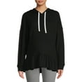 thumbnail image 4 of Time and Tru Women's Maternity Peplum Hoodie, 4 of 6