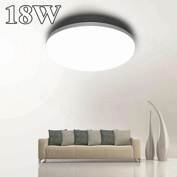 Round Led Surface Mount Fixture Ceiling Light Kitchen Bedroom Panel Lights Lamp