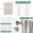 thumbnail image 6 of Purple Stripes Balloon Curtains for Windows, Bedroom Curtains 54 Inch Length, Farmhouse Brown Vintage Rustic Lines Tie Up Curtains Panels Thermal Insulated Bathroom Curtains Window 42"x54", 6 of 8