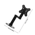 thumbnail image 2 of EXHUMKY Black Adjustable TV Wall Mount Bracket with Retractable Screen for Wide Monitor Compatibility, 2 of 5