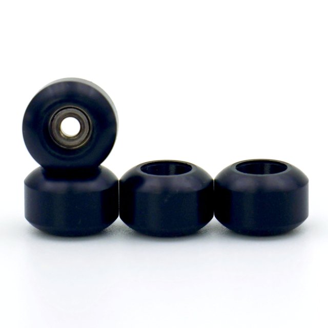 Ruedas para Fingerboard RACOFSB 7.2x4.5mm Duraderas de POM Negro
