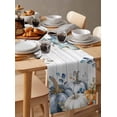 thumbnail image 3 of Table Runners 90 Inches Long Dress Scarves, Fall Pumpkin Farmhouse Coffee/Dining/Kitchen Table Runner for Living Room, Thanksgiving Eucalyptus Leaves Rustic Wood Plank 13x90 Inch, 3 of 7