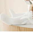 thumbnail image 4 of NAISIBABY Toddler Girls Socks (1-5T), Mid Tube Socks Cute Bow Cotton Stretch Kids Uniform Long Socks White, 4 of 4