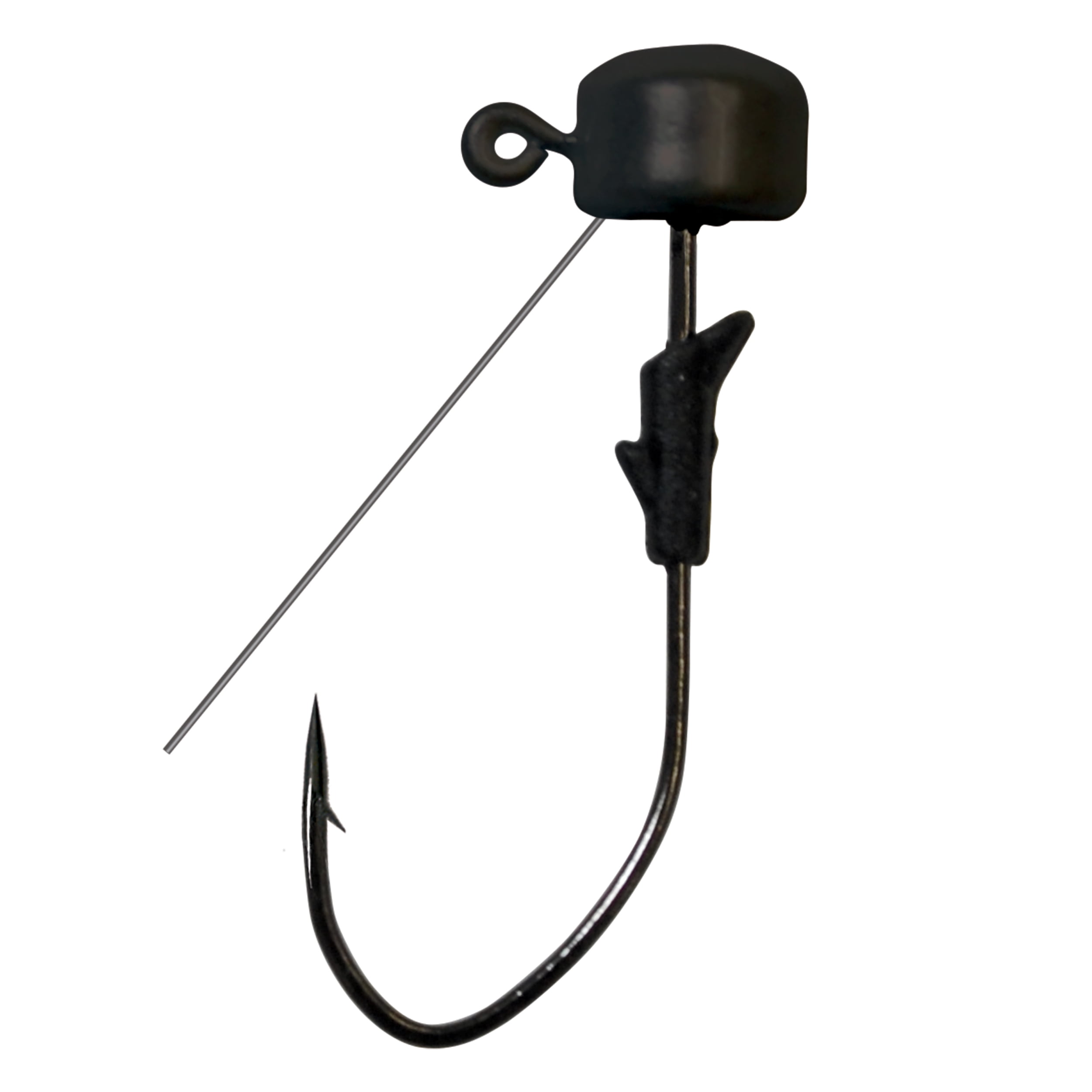 Eagle Claw Weedless Pro-V Finesse Fishing Jig, Black Color