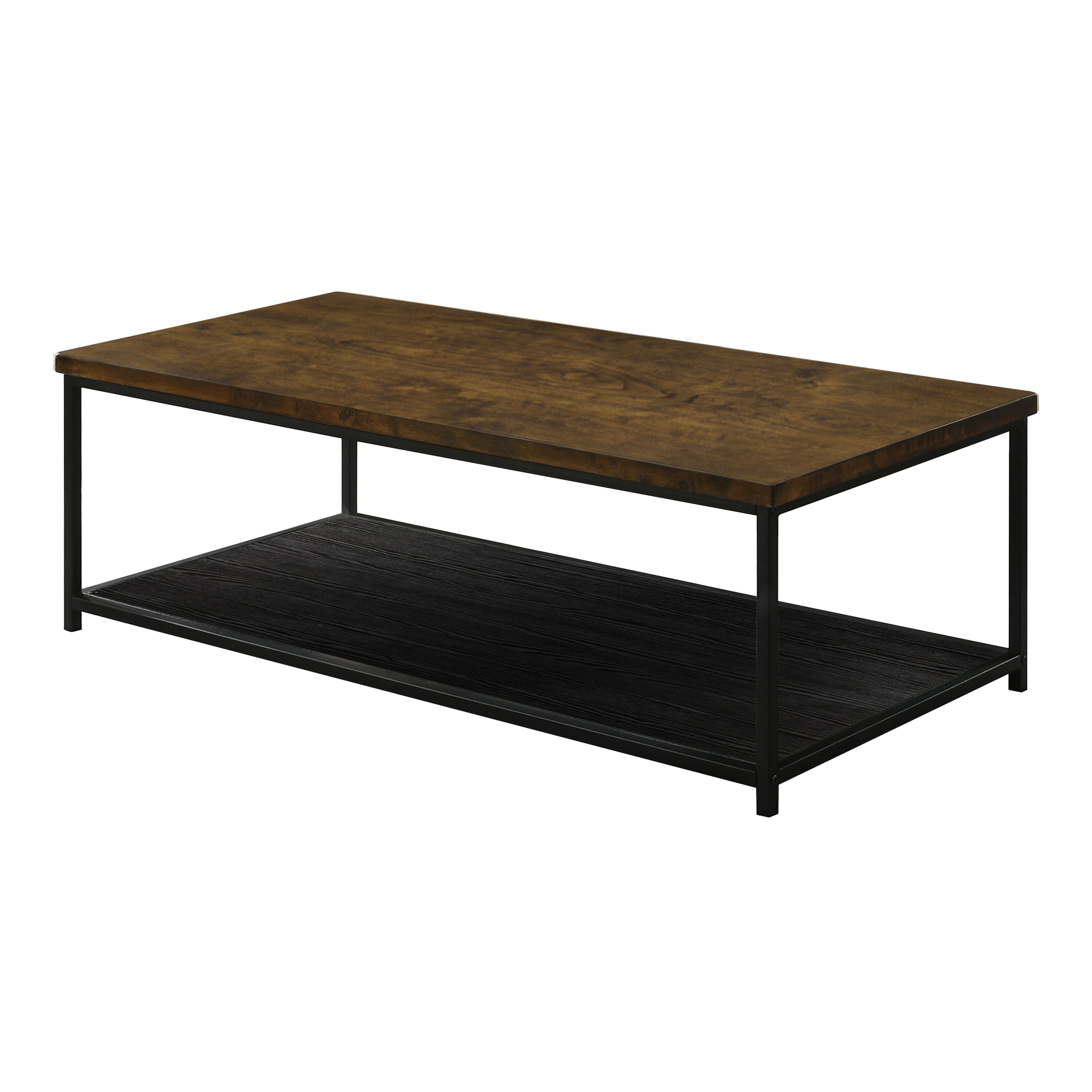 Furniture of America Mesto Industrial Wood and Metal Rectangle Coffee Table, Oak