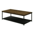 thumbnail image 2 of Furniture of America Mesto Industrial Wood and Metal Rectangle Coffee Table, Oak, 2 of 6