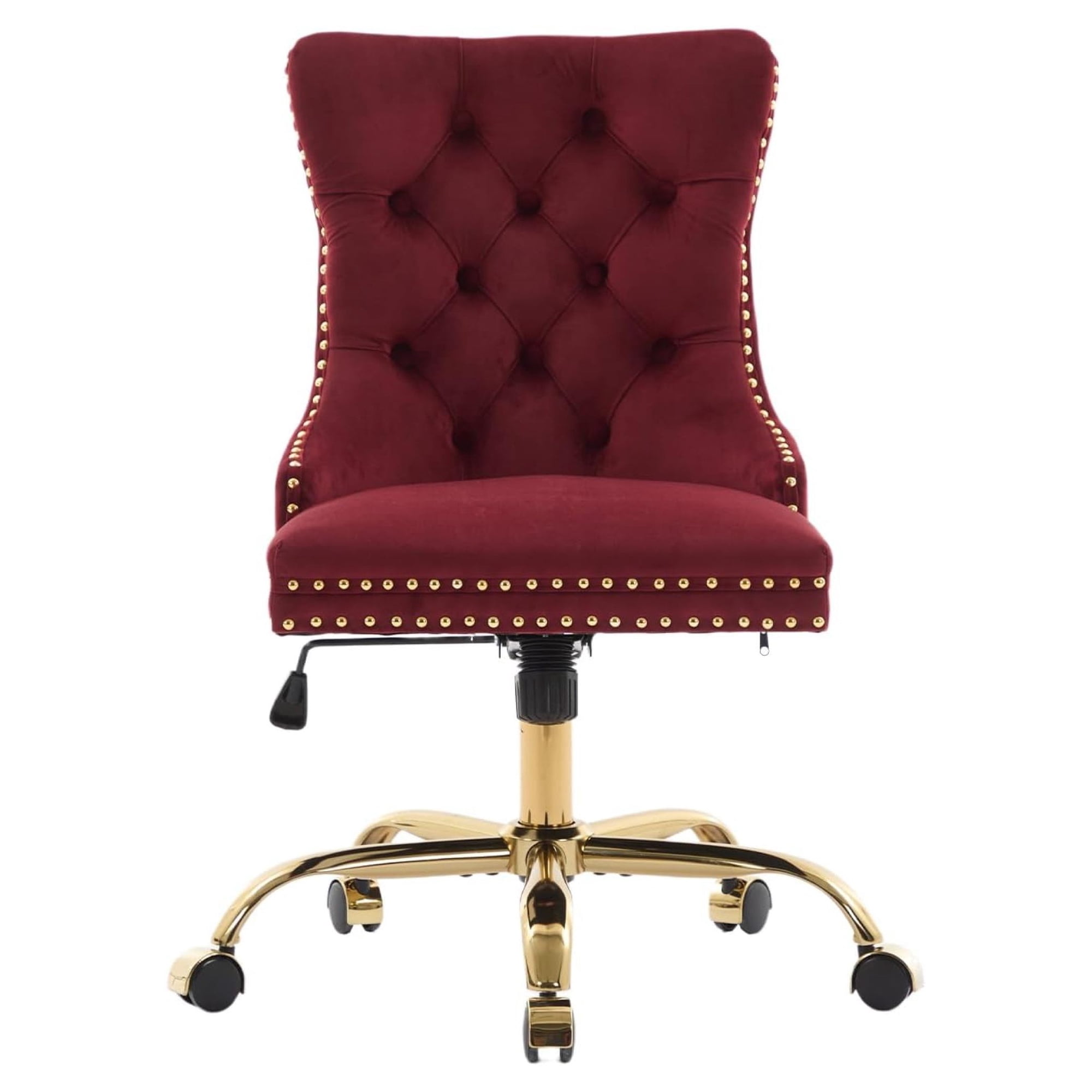 burgundy vanity chair with wheels product