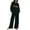 Black, variant on Plus Size 2 Piece Outfits for Women Oversized Halloween Casual Sweatsuit Drop Shoulder Long Sleeve Sweatshirt Pants Set, Black, XL