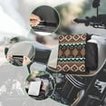 thumbnail image 4 of Uorisanigo ATV Tank Bag Motorcycle Saddle Bag Waterproof Polyester Fabric Bags with Water Pocket Heavy-Duty Brown Southwest Aztec Fuel Tank Storage Pouch for ATV/UTV/Snowmobile, 4 of 7