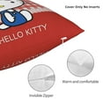 thumbnail image 3 of Hello Kitty Pillow Cover, Square Throw Pillow Cases For Couch Sofa Bed Living Room,Home Decorative, 18"X18", 3 of 9