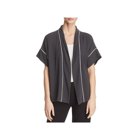 Eileen Fisher Silk Tunic - Eileen Fisher Womens Silk Open Front Kimono