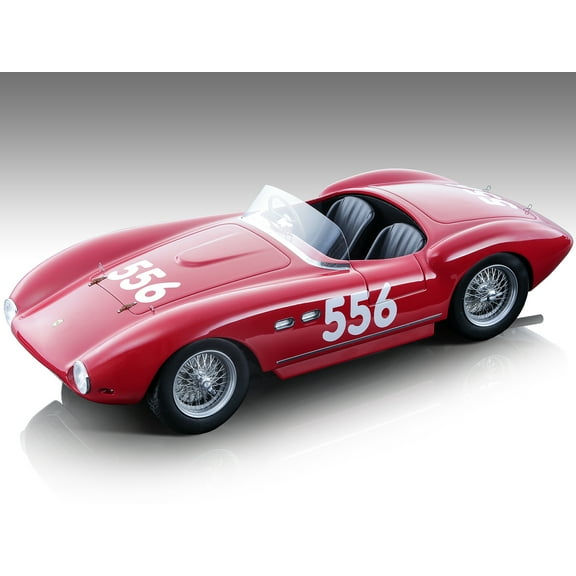Ferrari 735S-166MM Spyder #556 "Mille Miglia" (1954) Limited Edition to 90 pieces 1/18 Model Car by Tecnomodel