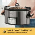 CrockPot® 7Quart EasytoClean Cook & Carry® Slow Cooker, Black