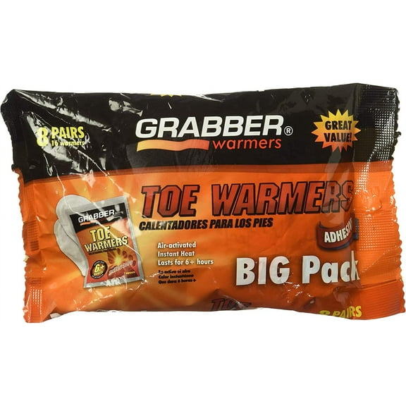 Grabber Warmers Air Activated Toe Warmer 8 Pair/Pack