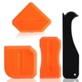 thumbnail image 1 of SNNROO Caulk Tool Set 4 Pcs Sealant Silicone Finishing Kits 3 in 1 Scraper Multifunction Hand Tools Orange Grout Caulk Remover Applicator for Kitchen Bathroom Floor Sealant Sealing, 1 of 5