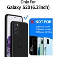 thumbnail image 6 of for Samsung Galaxy S20 5G Phone Case, Ring Stand [360° Rotatable Ring Holder] with 2 Screen Protector, with Full Camera Cover Protection, Silicone Slim Protective Phone Case (Black), 6 of 12