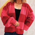 thumbnail image 5 of Women's Sweater Cardigan 3D Floral Long Sleeve Ribbed Knit Cardigan Sweaters V-Neck Button Down Coat Outwear, 5 of 5