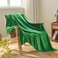 thumbnail image 5 of Super Soft Throw Blanket Emerald Green - Throw (50" x 60"), 5 of 5