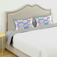 thumbnail image 3 of Yayeee Pillowcase Standard Size Set of 2 Satin Wrinkle Resistant Pillow Case, Playful Daisy, 3 of 8