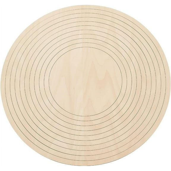 11Pcs Round Ceramic Molds Ceramic Forming Mold Wooden Concentric Geometric Figure Rail Set Ceramic Wood Sheets