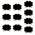 thumbnail image 1 of Hyasfey 10Pcs Mini Chalkboard Sign with Stand Wooden Desktop Blackboard Reusable Single Sided Small Message Board Wedding Party Events Buffet Decoration Board, 1 of 8