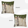 thumbnail image 3 of ZICANCN Decorative Throw Pillow Covers , Snowman Bed Couch Sofa Decorative Knit Pillow Covers for Living Room Farmhouse 24"x24", 3 of 8