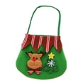 thumbnail image 1 of Bearachild Bolso de mano con patrón de Papá Noel, bolsa de regalo, bolsa de dulces elástica ligera, bolsillo con cordón de muñeco de nieve para niños Kits de decoración para fiestas Alce Bearachild HA069620-03, 1 of 6